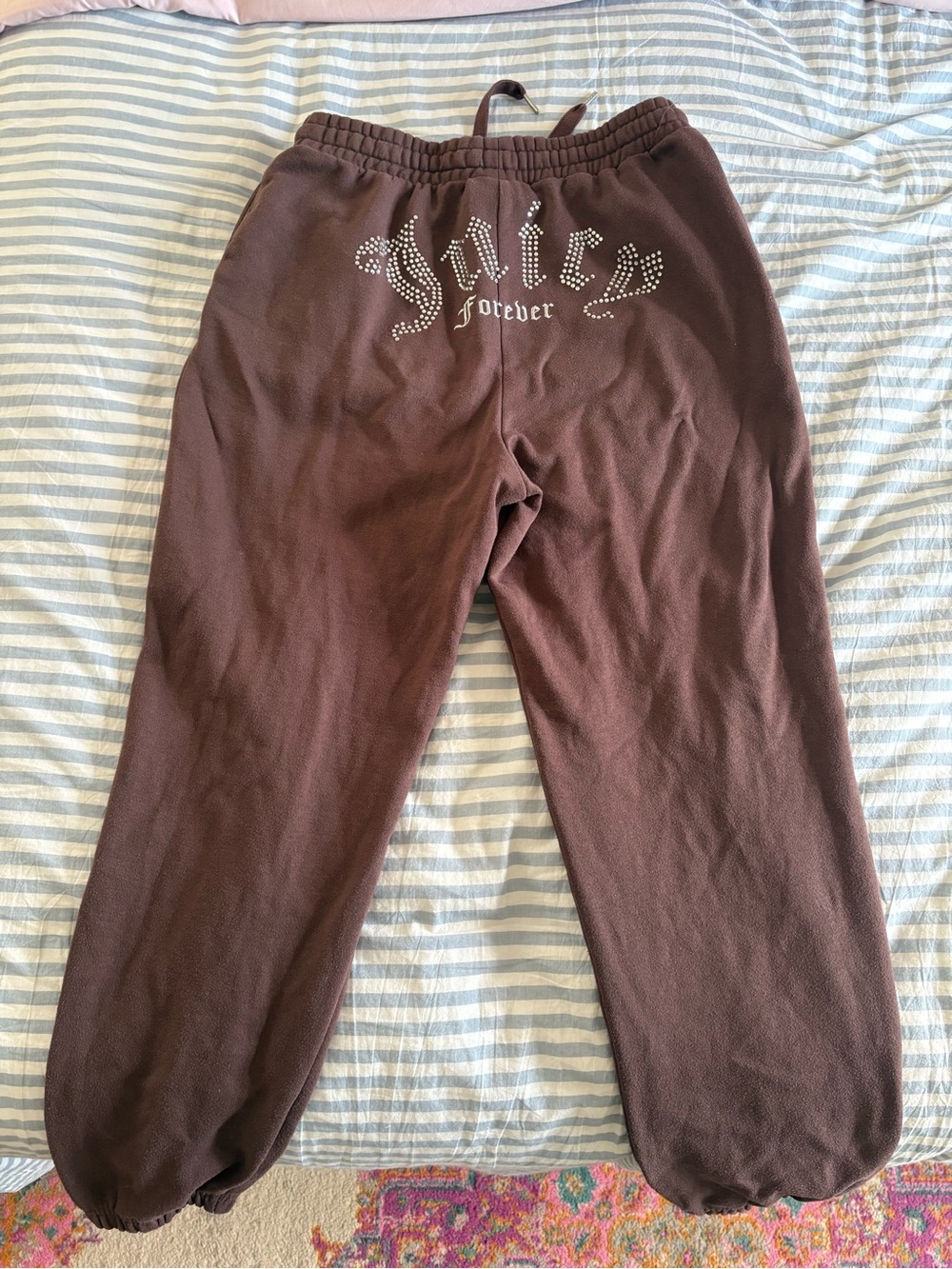 Juicy Couture x Forever 21 Brown Rhinestone Sweatpants